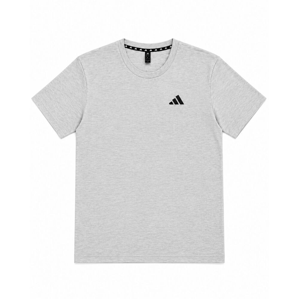 Adidas Athletic Tee Light Grey Oatmeal Heather Size S